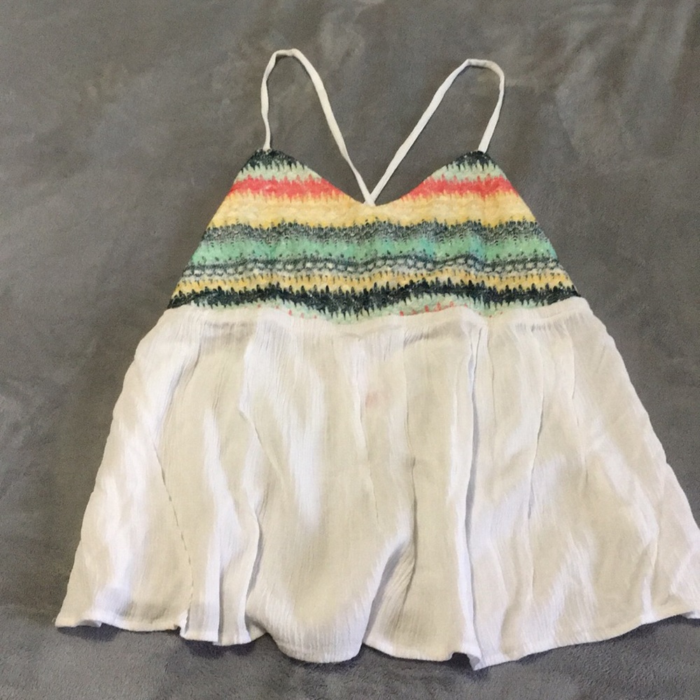 Strappy open back top